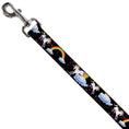 Load image into Gallery viewer, Dog Leash - Unicorns/Rainbows/Stars Black