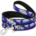 Load image into Gallery viewer, Dog Leash - Unicorns/Rainbows/Stars Blue/Purple