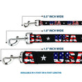Load image into Gallery viewer, Dog Leash - USA w/Star Black/US Flags