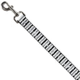 Load image into Gallery viewer, Dog Leash - Vertical Stripes White/Black/Gray