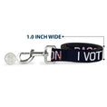 Load image into Gallery viewer, Dog Leash - VOTE FOR BACON Black/White/Bacon