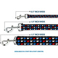 Load image into Gallery viewer, Dog Leash - Whales Navy/Red/White/Blue