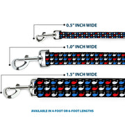 Dog Leash - Whales Navy/Red/White/Blue