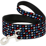 Dog Leash - Whales Navy/Red/White/Blue