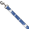 Load image into Gallery viewer, Dog Leash - YOU MAD BRO White/Royal