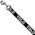 Load image into Gallery viewer, Dog Leash - YOLO Black/White