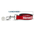 Load image into Gallery viewer, Dog Leash - YAHWEH Text Red/White