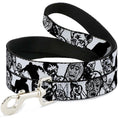 Load image into Gallery viewer, Dog Leash - Zombies White/Black