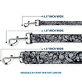 Load image into Gallery viewer, Dog Leash - Zombie Skulls Sketch