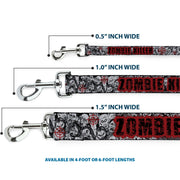 Dog Leash - ZOMBIE KILLER w/Stacked Zombies Sketch