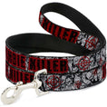 Load image into Gallery viewer, Dog Leash - ZOMBIE KILLER w/Stacked Zombies Sketch