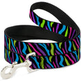 Load image into Gallery viewer, Dog Leash - Zebra Black/Blue/Green/Pink/Purple