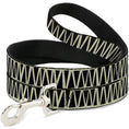 Load image into Gallery viewer, Dog Leash - Zig Zag Doodle Cream/Black