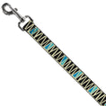 Load image into Gallery viewer, Dog Leash - Zig Zag Doodle Cream/Black/Blues