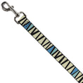 Load image into Gallery viewer, Dog Leash - Zig Zag Doodle Black/Cream/Blues