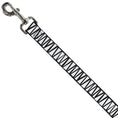 Load image into Gallery viewer, Dog Leash - Zig Zag Doodle Black/White