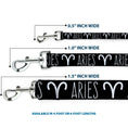 Load image into Gallery viewer, Dog Leash - Zodiac ARIES/Symbol Black/White