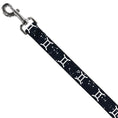 Load image into Gallery viewer, Dog Leash - Zodiac Gemini Symbol/Constellations Black/White