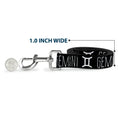 Load image into Gallery viewer, Dog Leash - Zodiac GEMINI/Symbol Black/White