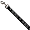 Load image into Gallery viewer, Dog Leash - Zodiac SAGITTARIUS/Symbol Black/White