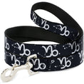 Load image into Gallery viewer, Dog Leash - Zodiac Capricorn Symbol/Constellations Black/White