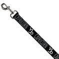 Load image into Gallery viewer, Dog Leash - Zodiac CAPRICORN/Symbol Black/White