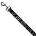Load image into Gallery viewer, Dog Leash - Zodiac AQUARIUS/Symbol Black/White