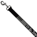 Load image into Gallery viewer, Dog Leash - Americana Flag/WE THE PEOPLE Black/White