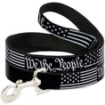 Load image into Gallery viewer, Dog Leash - Americana Flag/WE THE PEOPLE Black/White