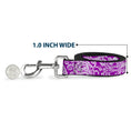 Load image into Gallery viewer, Dog Leash - Bandana/Skulls Purple/White