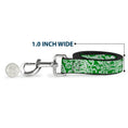 Load image into Gallery viewer, Dog Leash - Bandana/Skulls Irish Green/White