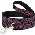 Load image into Gallery viewer, Dog Leash - Bandana/Skulls Black/Pink
