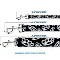 Load image into Gallery viewer, Buckle-Down Dog Leash - Brass Knuckles Black/White