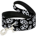 Load image into Gallery viewer, Buckle-Down Dog Leash - Brass Knuckles Black/White