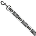 Load image into Gallery viewer, Dog Leash - BD Logo/American Stripe Flag White/Black