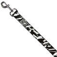 Load image into Gallery viewer, Dog Leash - BD Logo/BUCKLE-DOWN Script Black/White