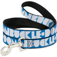 Load image into Gallery viewer, Dog Leash - BUCKLE-DOWN Shapes Turquoise/White