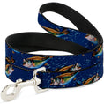 Load image into Gallery viewer, Dog Leash - Bass Fish/Water Bubbles