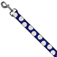 Load image into Gallery viewer, Dog Leash - Baseballs Scattered Blue