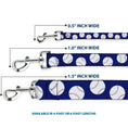 Load image into Gallery viewer, Dog Leash - Baseballs Scattered Blue