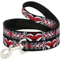 Load image into Gallery viewer, Dog Leash - Corset Lace Up w/Bow Red Plaid/Red