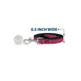 Load image into Gallery viewer, Dog Leash - Cute Skulls w/Paisley Purple/Pink/Green