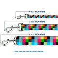 Load image into Gallery viewer, Dog Leash - Checker Bright Pastel