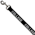 Load image into Gallery viewer, Dog Leash - COLLEGE Black/White