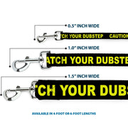Dog Leash - CAUTION WATCH YOUR DUBSTEP Black/Yellow