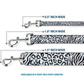 Load image into Gallery viewer, Dog Leash - Cheebra White/Black