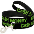 Load image into Gallery viewer, Dog Leash - CA$H MONEY Black/Green