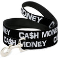 Load image into Gallery viewer, Dog Leash - CA$H MONEY Black/White