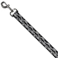 Load image into Gallery viewer, Dog Leash - Cartoon Sugar Skulls Stacked Black/White