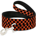 Load image into Gallery viewer, Dog Leash - Checker Black/Orange